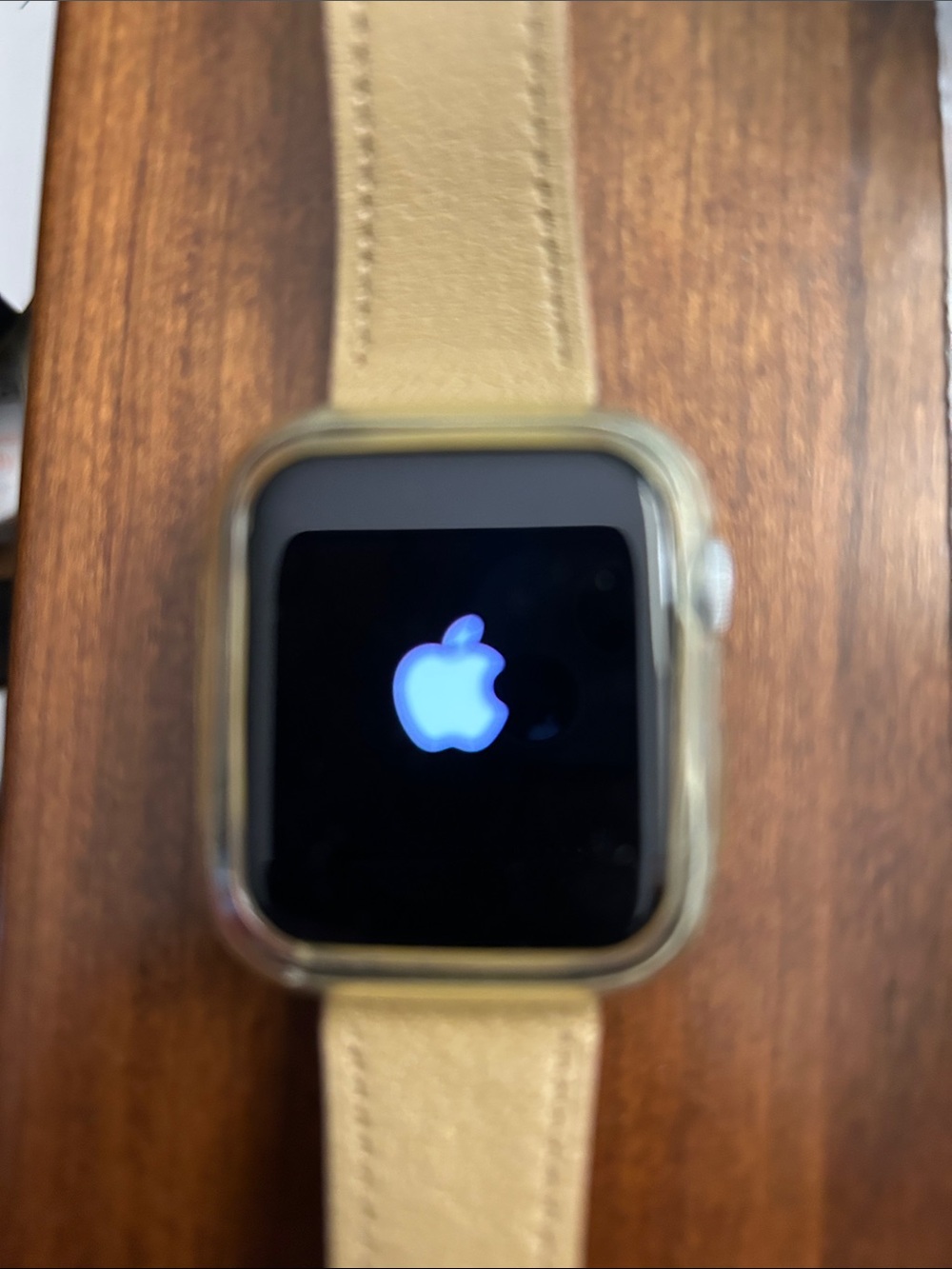 Apple Watch Series 6 with Leather Band and charger-worn once! - Picture 2 of 3